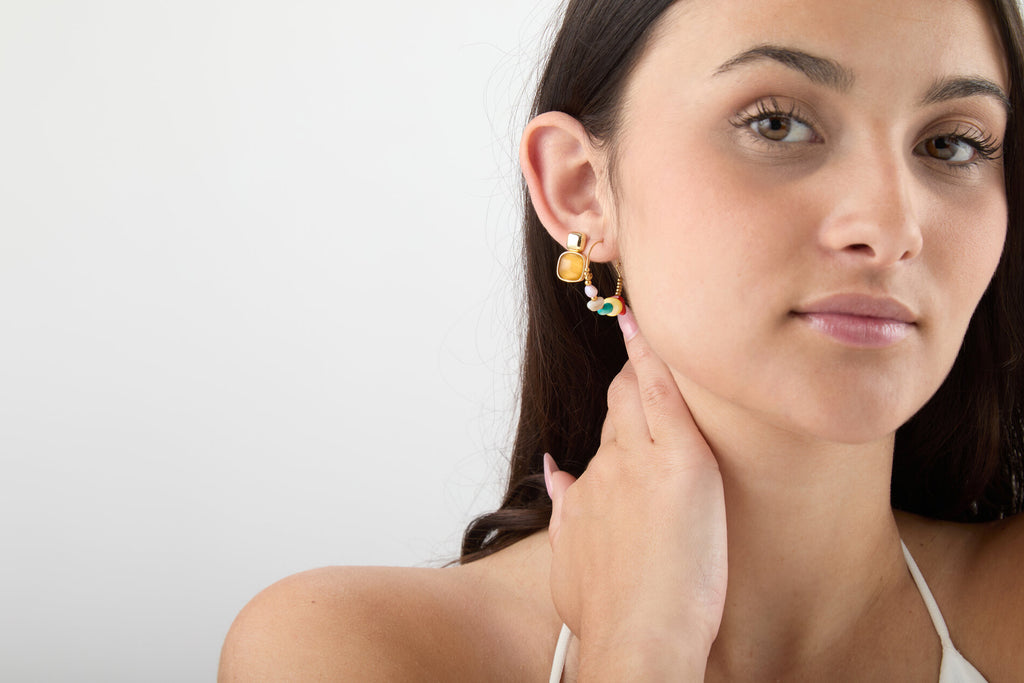 Tiger’s Eye Mineral Earrings