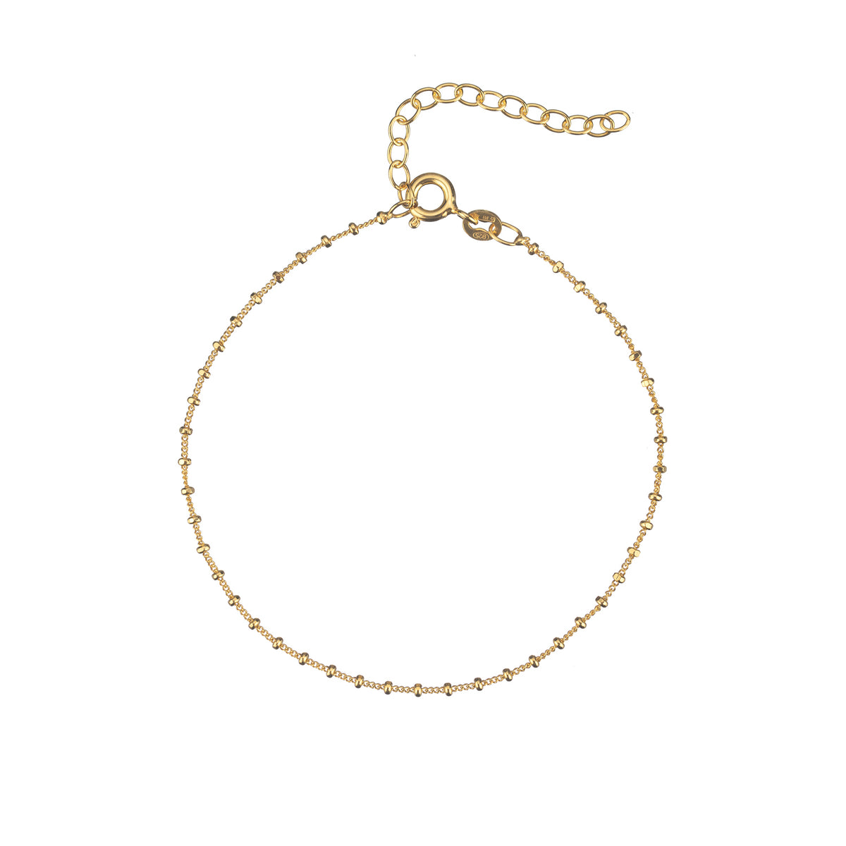 Diamond Cut Ball Bracelet  - Gold Plated