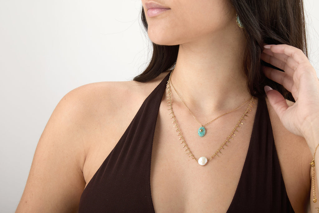 Mineral Necklace Pendant - Star - Amethyste