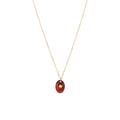 Mineral Necklace Pendant - Star - Red Onyx