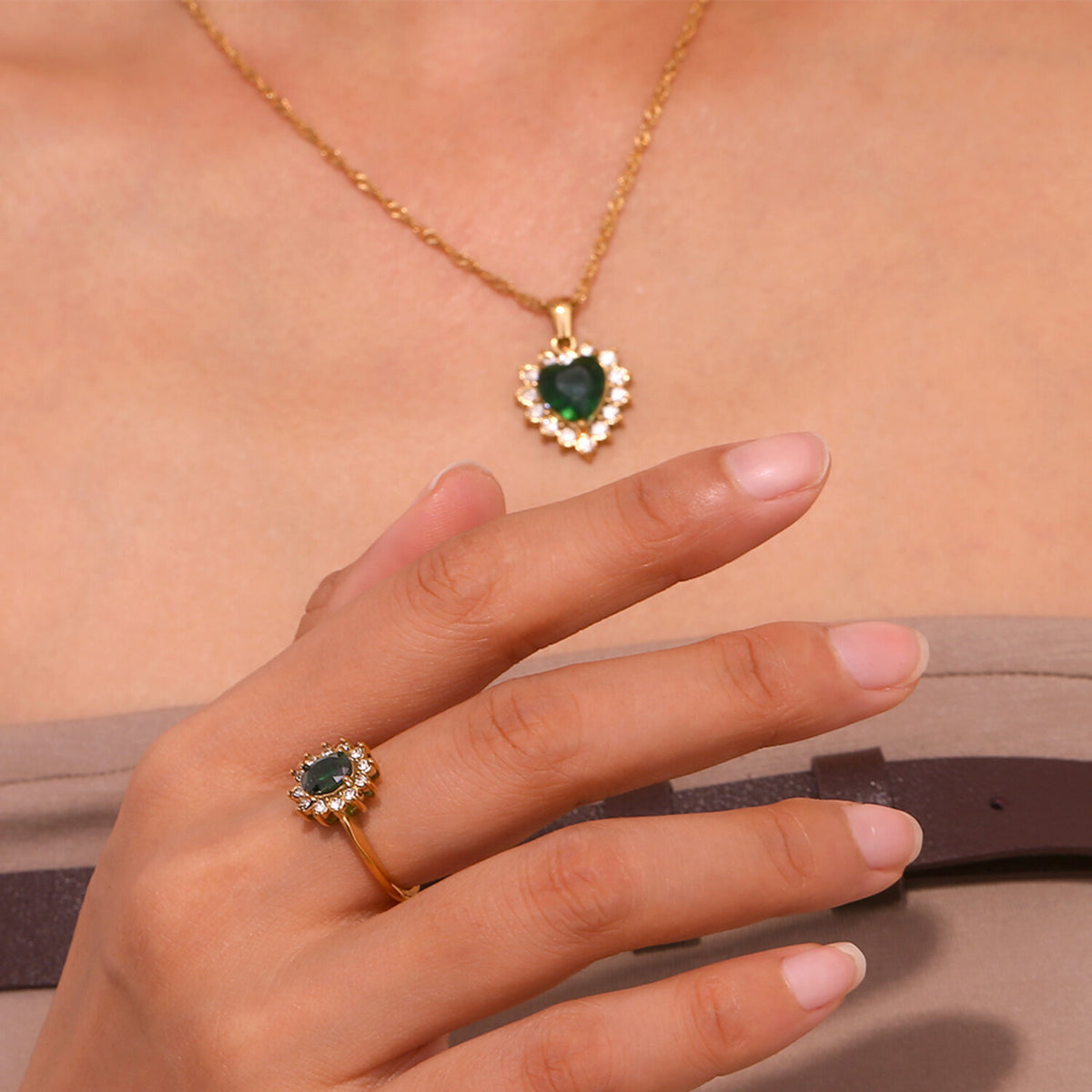 Flower Steel Ring - Zircon - 7*5mm