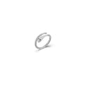 Snake Zirconia - Zirconia White - Rhodium Silver
