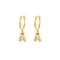 Zirconia Earrings - Fly