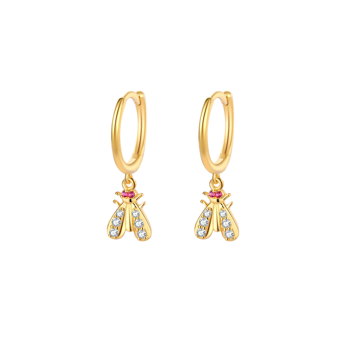Zirconia Earrings - Fly