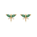 Dragonfly Zirconia Earrings