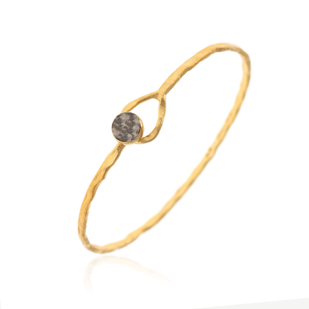 Mineral Bracelet - Bangle - Labradorite