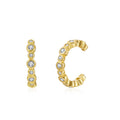 Zirconia Earrings - Earcuff - White Zircon