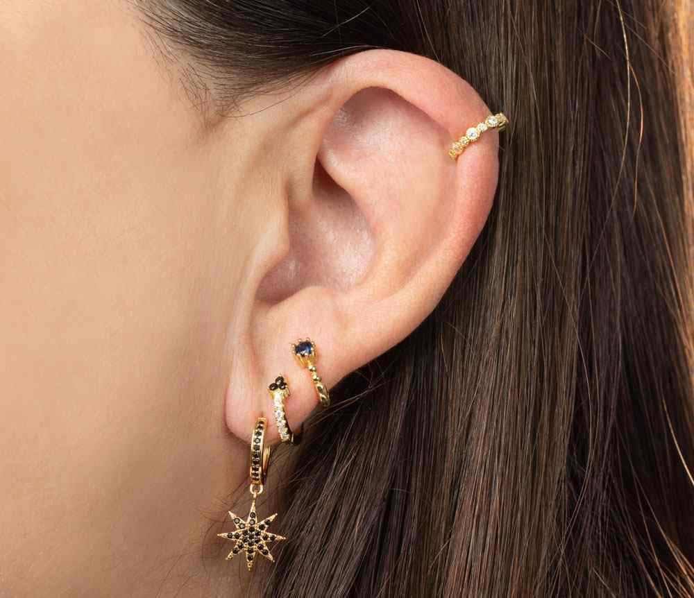 Earcuff - White Zircon