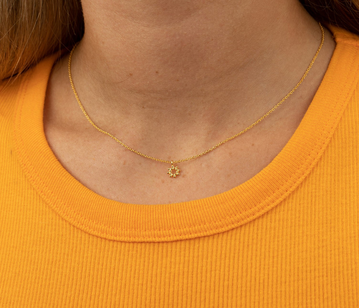 Sun Necklace - Gold Plated