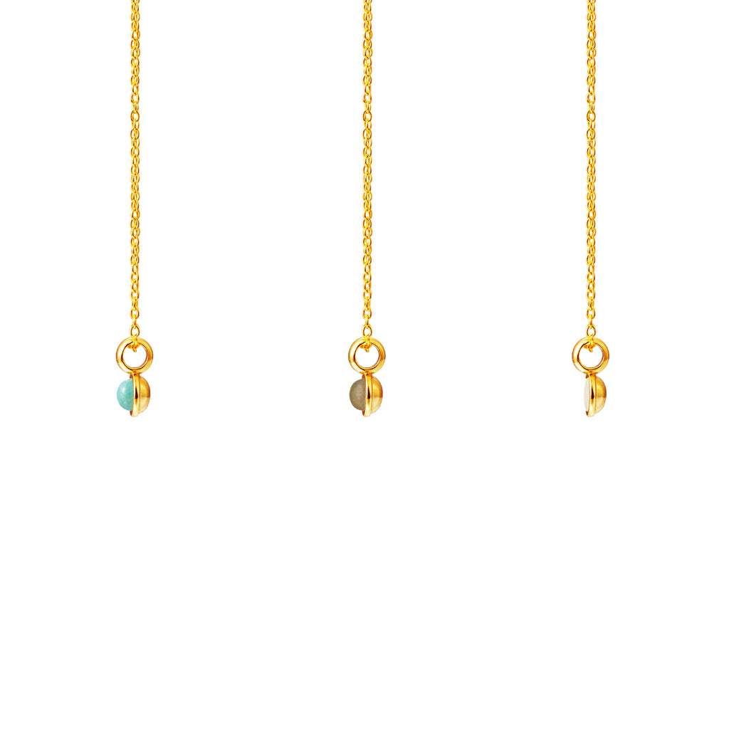 Sun Necklace - 6mm Amazonite Mineral