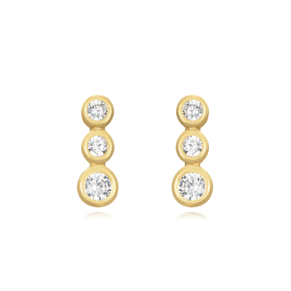 White Zircon - Earring