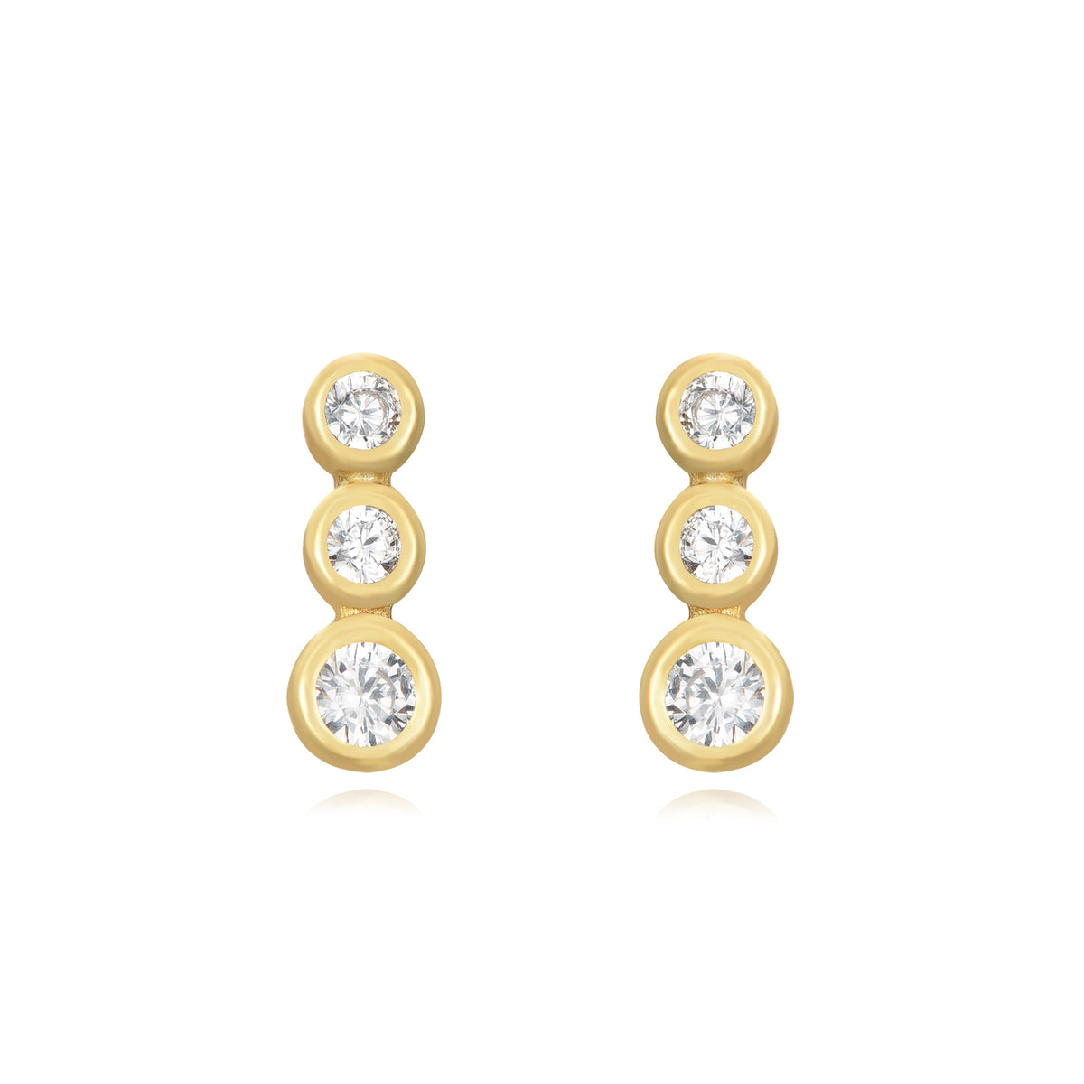 White Zircon - Earring