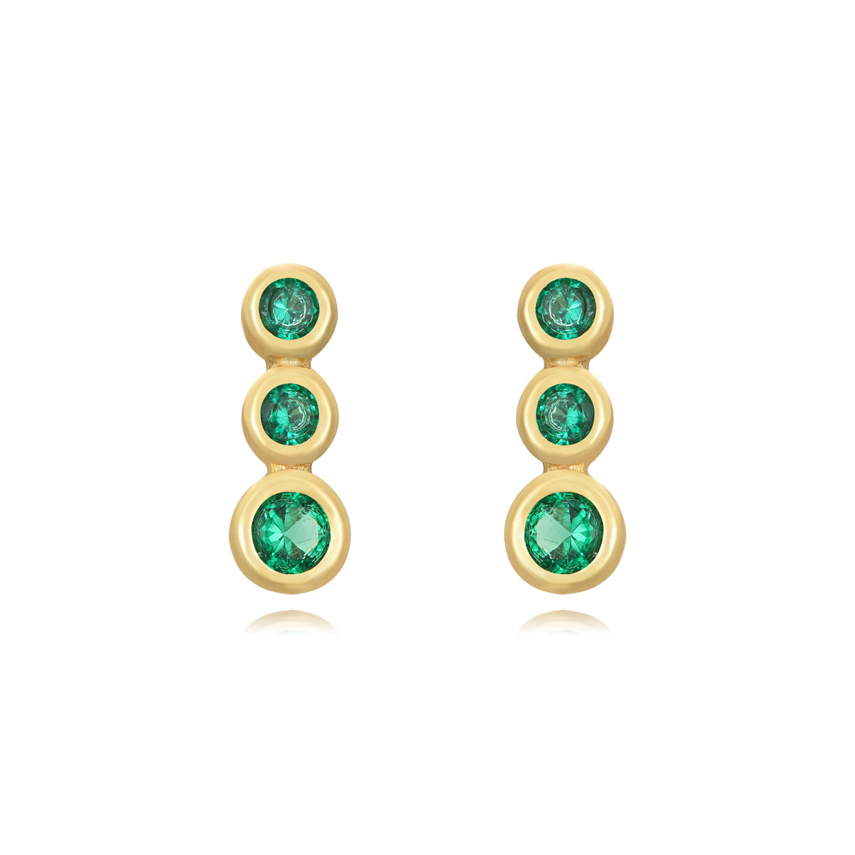 Green Zircon - Earring