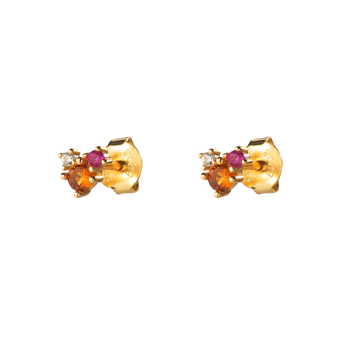 Multi Zirconia Earrings