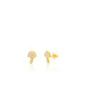 Zirconia Mushroom Earrings