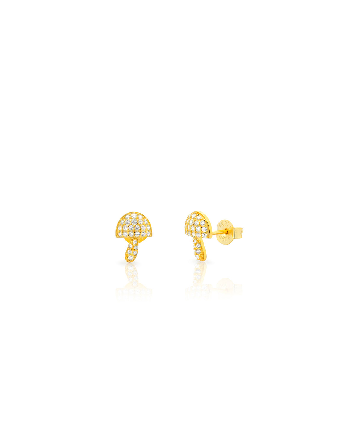 Zirconia Mushroom Earrings