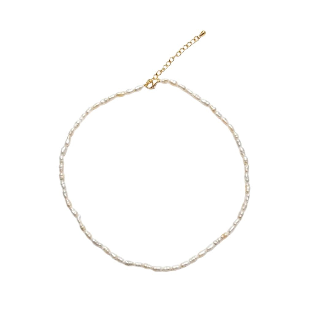 Cultured pearl necklace - Rice pearl