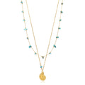Necklace  Smooth - Double - Mineral - Seashell