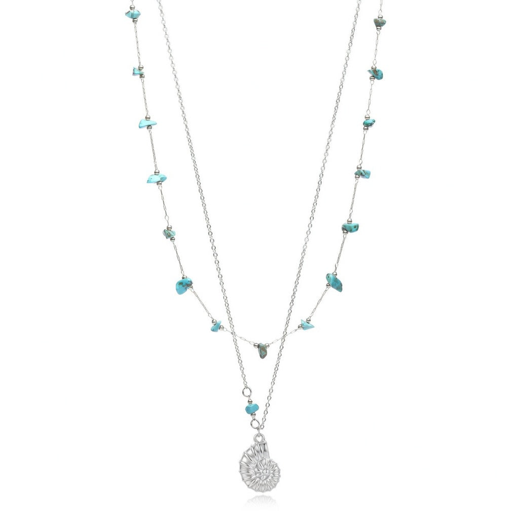 Necklace  Smooth - Double - Mineral