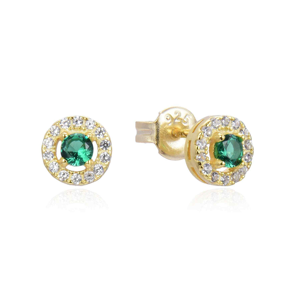 Green Zirconia Earrings
