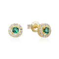 Green Zirconia Earrings