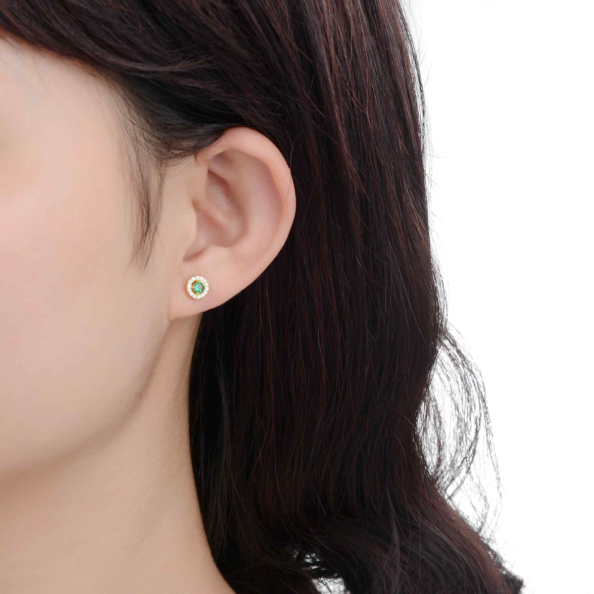 Green Zirconia Earrings