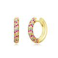 Hoop Earring - Multi Zircon