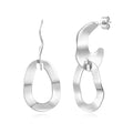 Earring - Design - Movable - 61 mm - Steel Color