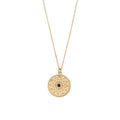 Zodiac Symbol - Black Zircon - Gold Plated