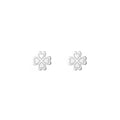 Clover Earrings -  Silver