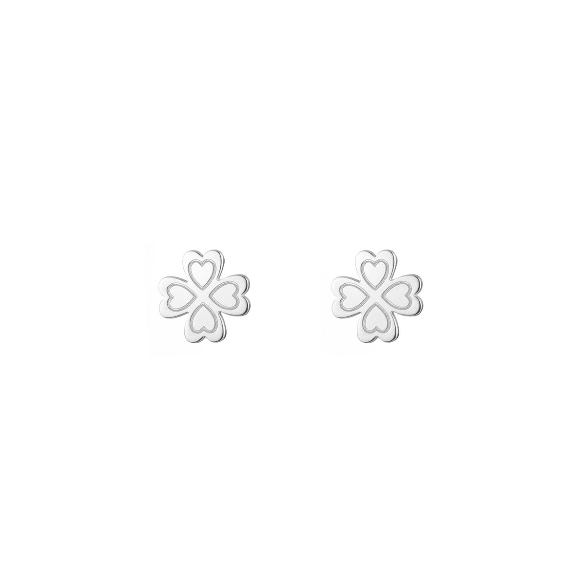 Clover Earrings -  Silver