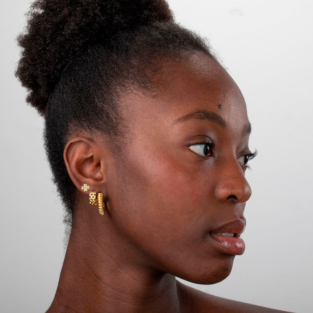 Clover Earrings -  Silver