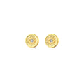 Eye - Zirconia Earrings  - Gold Plated