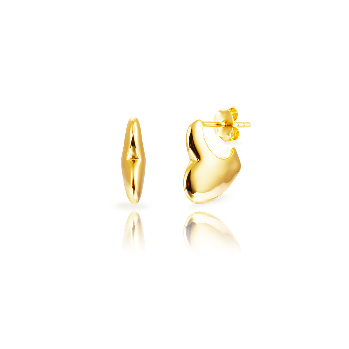 Heart Earrings - Gold Plated