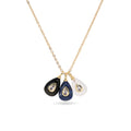 Teardrop  Necklace – White Quartz  or Lapis Lazuli or Golden Obsidian