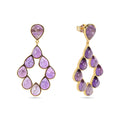 Mineral Earrings - Amethyst