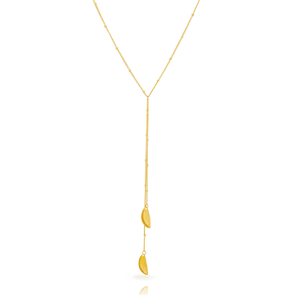 Necklace - Leaves - Gold