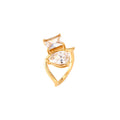 Steel Ring Zirconia - Gold Color