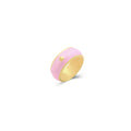 Enamel - Star Steel Ring - Gold Color