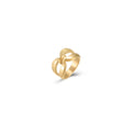 Steel Ring Knot - Gold Colour and Silver Colour