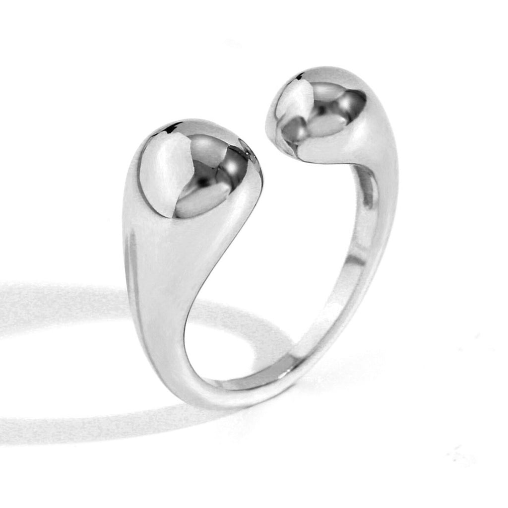 Open Steel Ring - Gold color and Steel Color