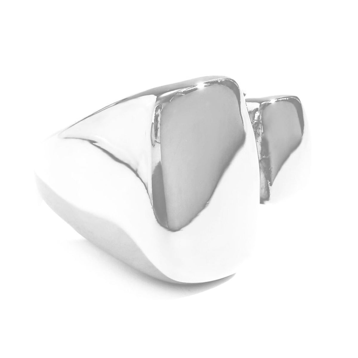 Open Steel Ring  - Gold and Steel