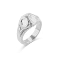 Steel Ring Hammered -  Gold Colour and Steel Colour