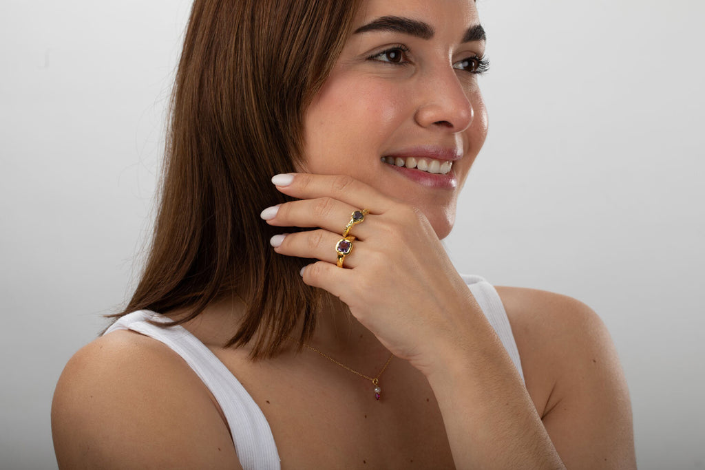 Mineral Ring - Gold Plated