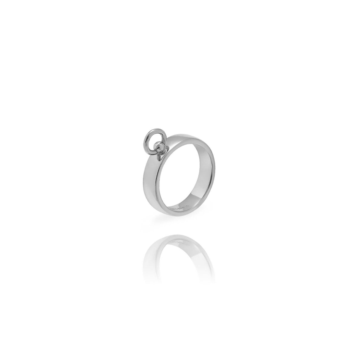 Silver Ring - Chain - Gold Plated and Rhodium Plated Silver