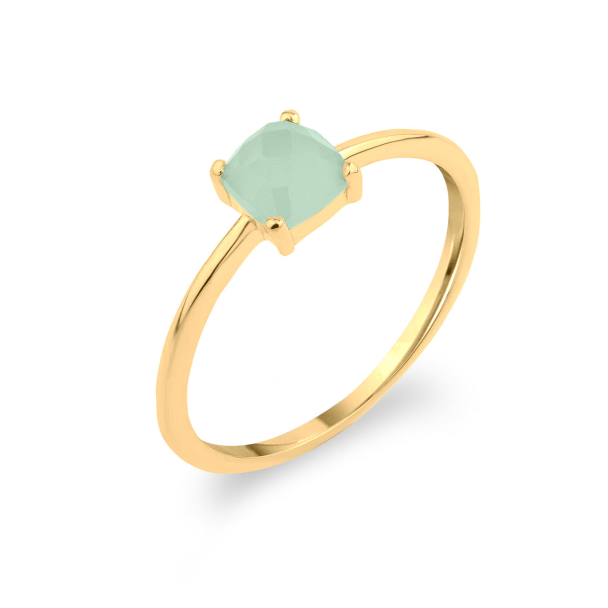 Mineral Ring - 5 mm- Gold Plated