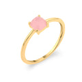 Mineral Ring - 5 mm- Gold Plated