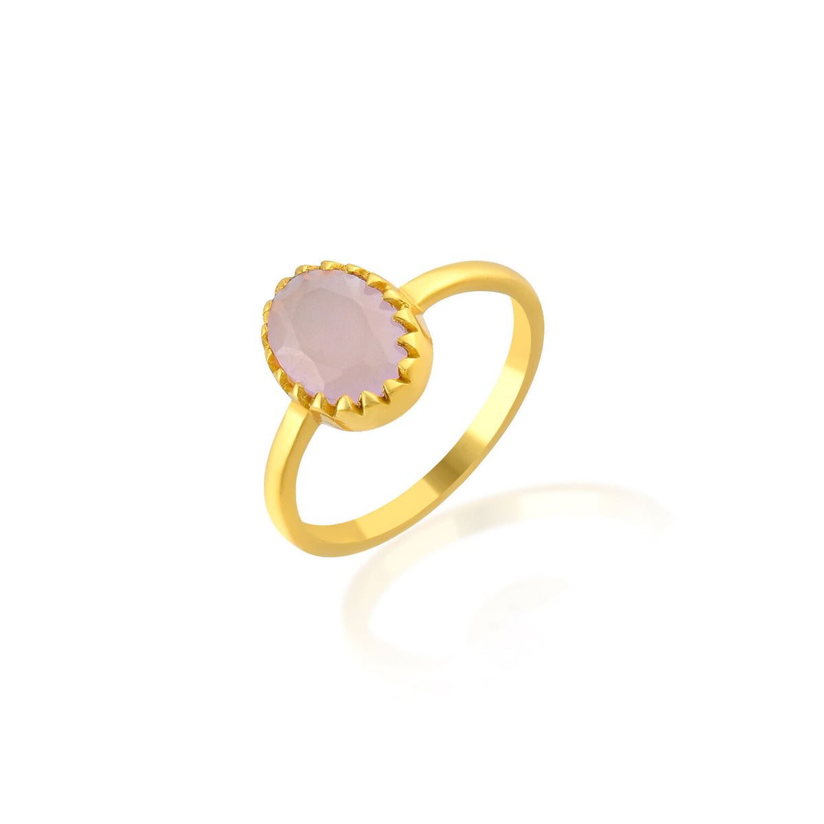 Mineral Ring - Stone-  Gold Plated