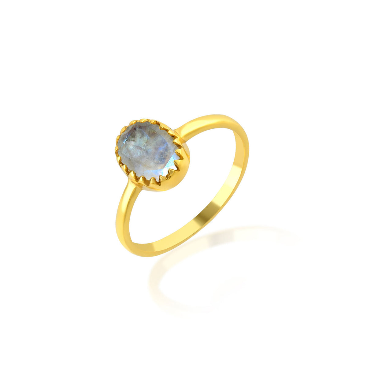Mineral Ring - Stone-  Gold Plated