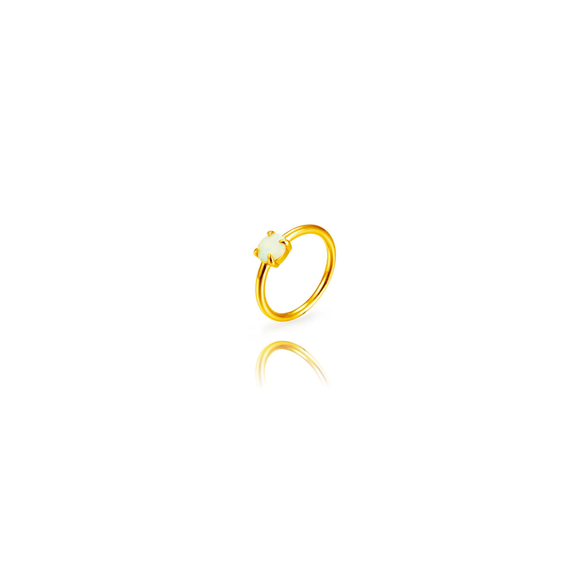 Mineral Ring - Natural Stone - Gold Plated